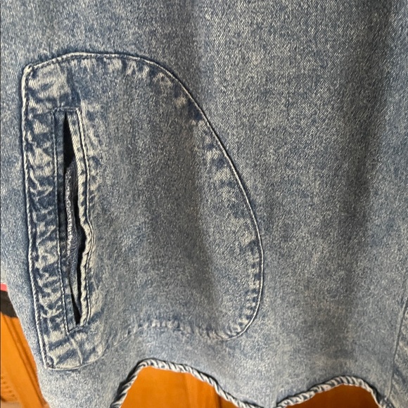 Joan Rivers Women Size XL Denim Shirt Jacket Blue Pocket - Picture 6 of 10